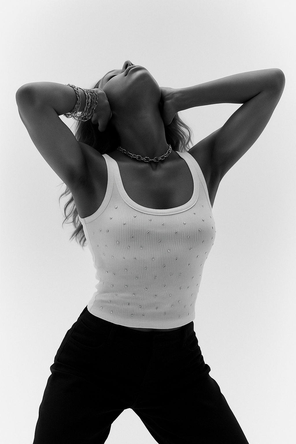 Pressure Makes Diamonds White Tank Top