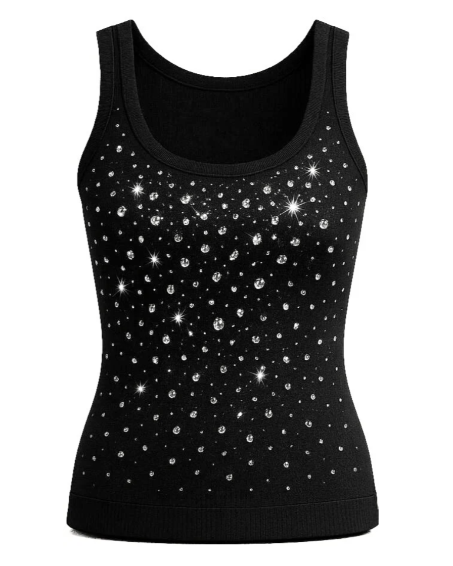 Pressure Makes Diamonds Black Tank Top