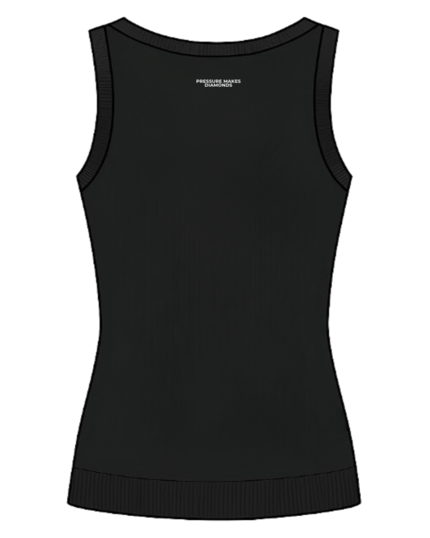 Pressure Makes Diamonds Black Tank Top