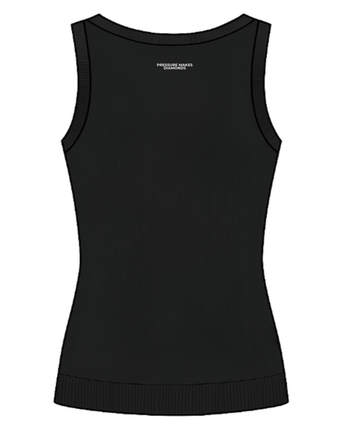 Pressure Makes Diamonds Black Tank Top