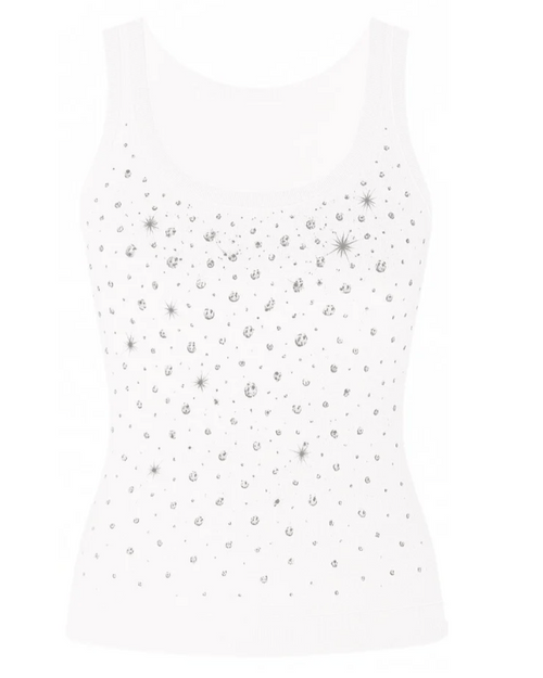 Pressure Makes Diamonds White Tank Top