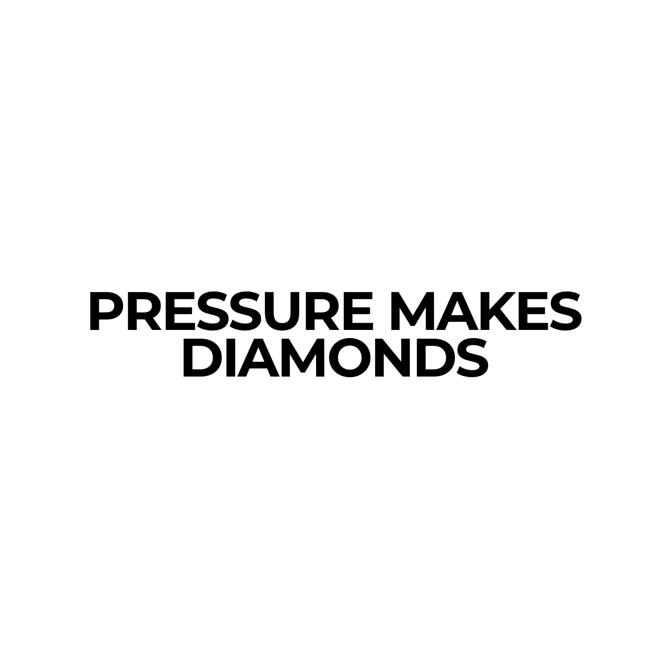 Pressure Makes Diamonds White Tank Top