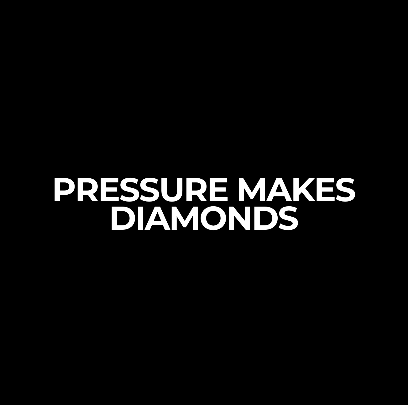 Pressure Makes Diamonds Black Tank Top