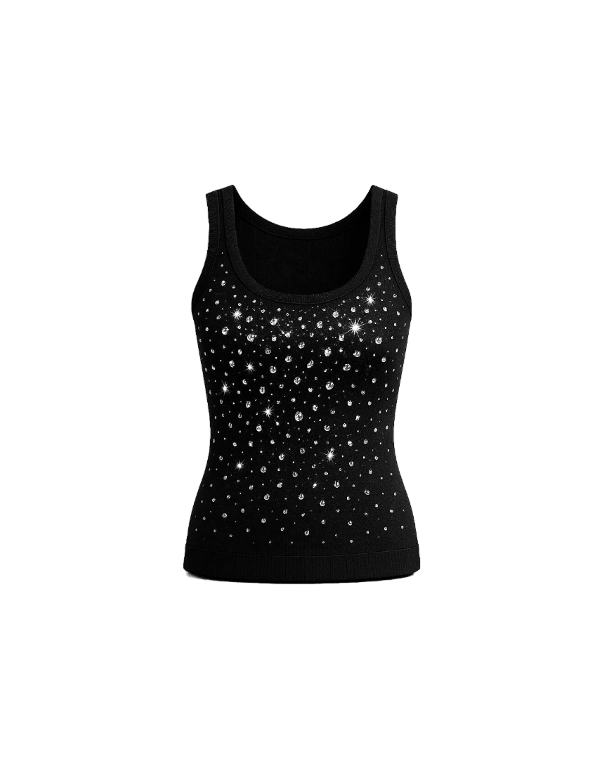 Pressure Makes Diamonds Black Tank Top