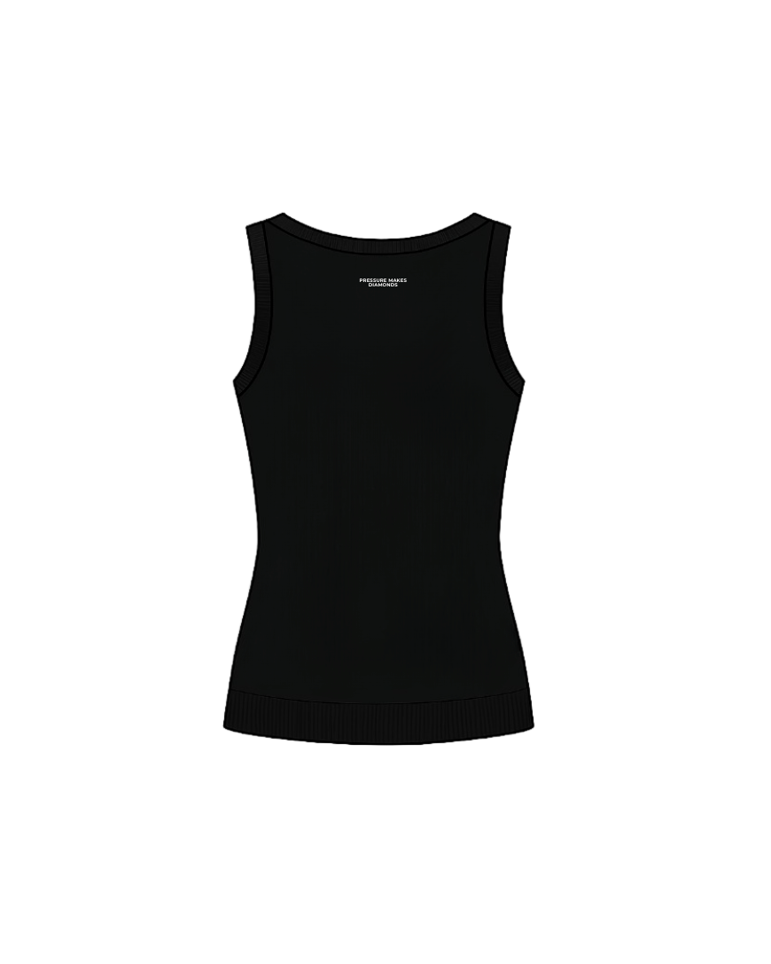 Pressure Makes Diamonds Black Tank Top